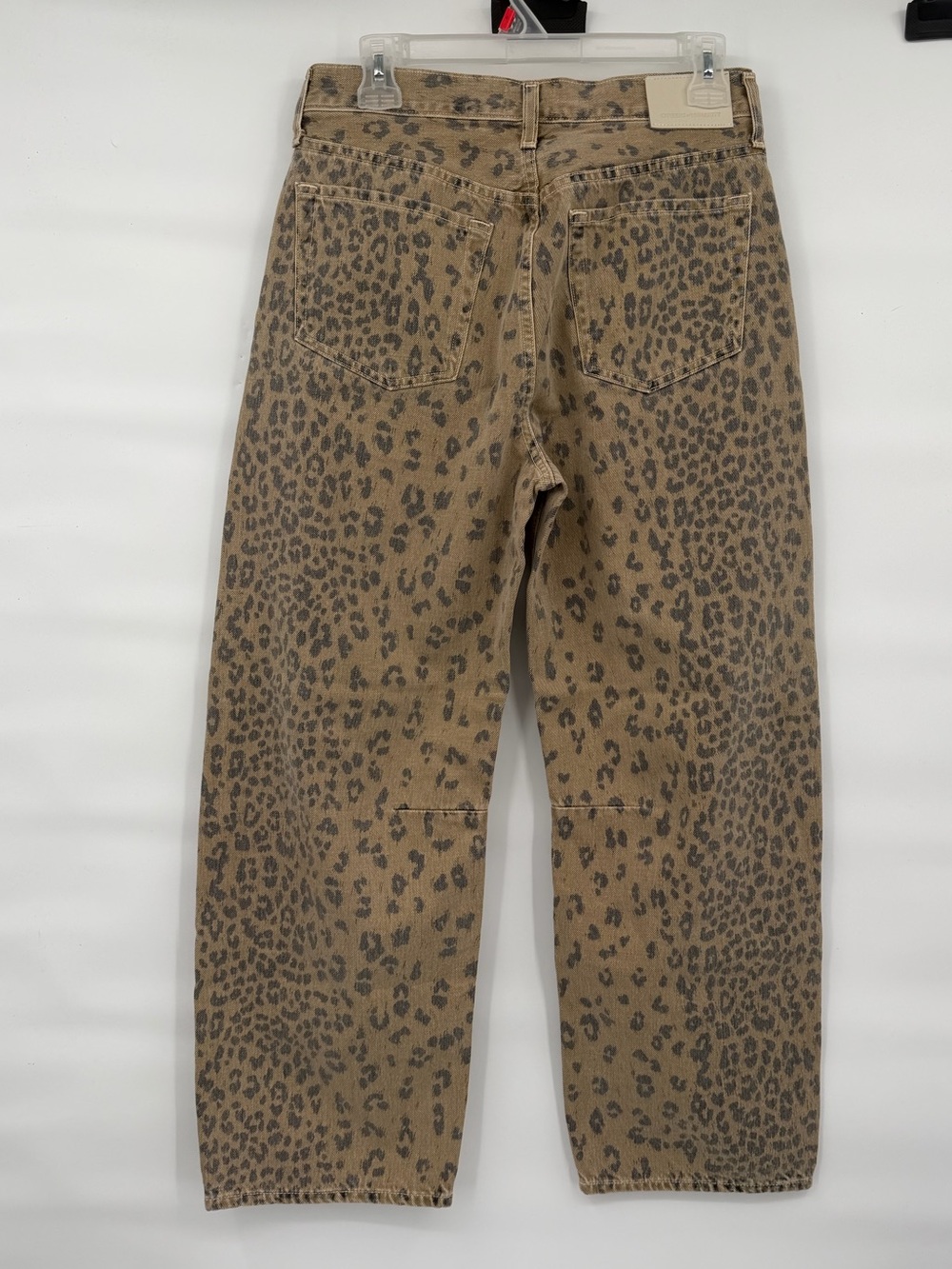 Citizens of Humanity nwot Miro Jeans in Natural Cheetah barrel wide leg jeans - Picture 4 of 14